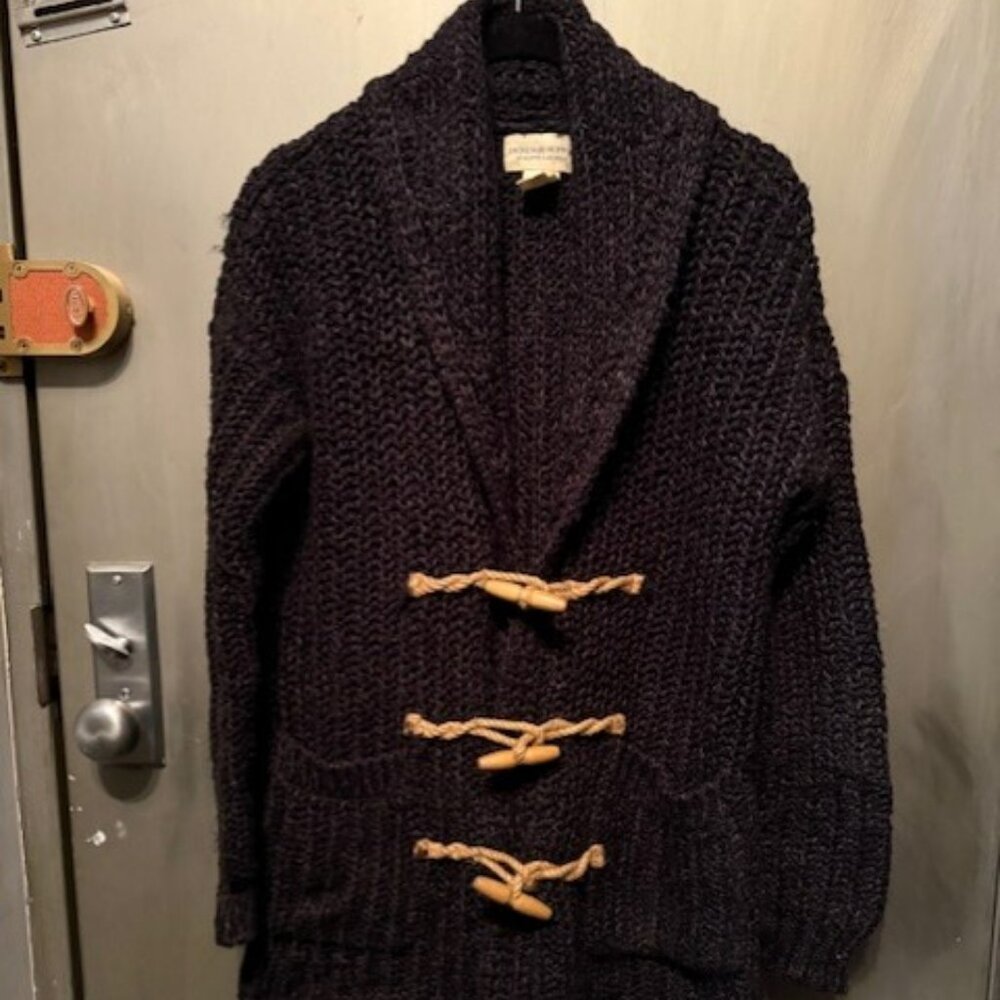 Denim & Supply Ralph Lauren Chunky Knit Wood Toggle Sweater Cardigan - Picture 2 of 16